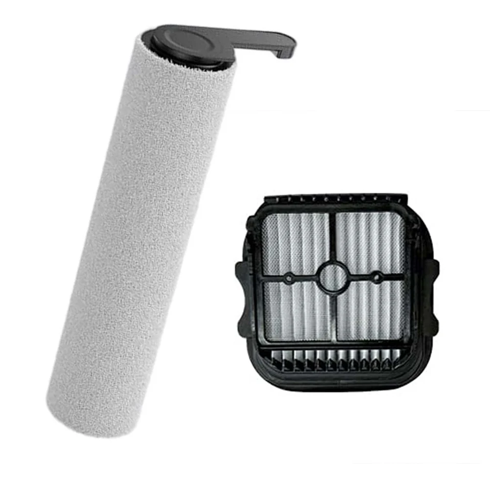 Replacement Roller Brush And Filter Set For JONR ED12 Pro Max Cordless Wet Dry Vacuum Cleaner, High-Density Soft Bristles