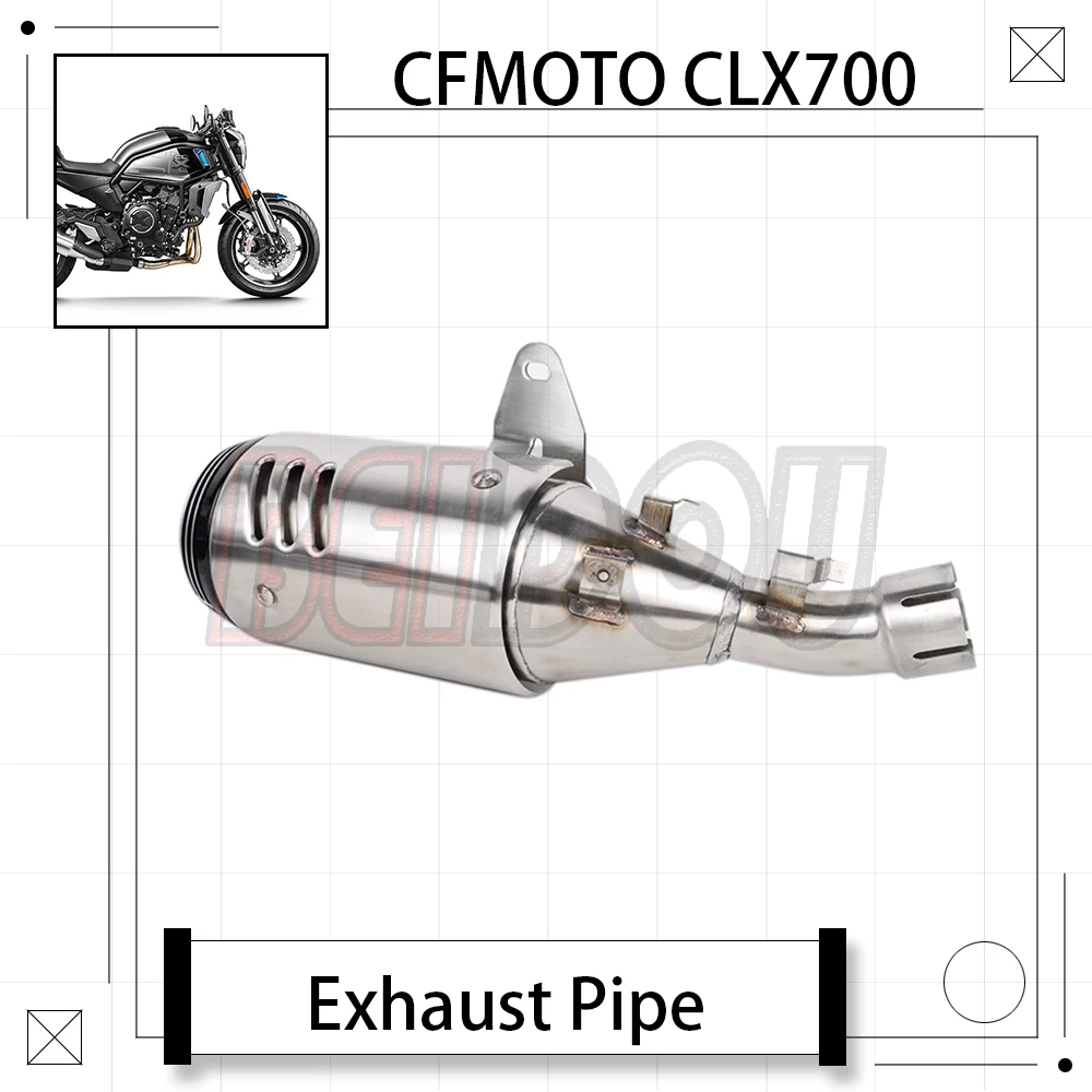 

For CFMOTO CLX700 CLX-700 700 CLX Motorcycle Original Exhaust Pipe Muffler Rear Section Tail Cylinder Assembly CF700-2/2A