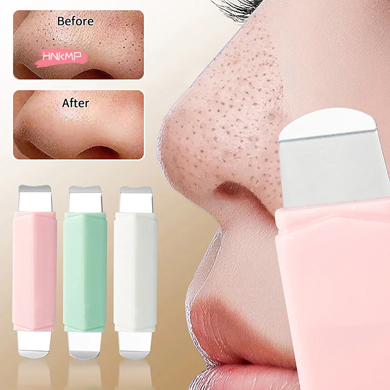 ダブルヘッド黒ずみ除去ツールフェイススクレーパーディープクレンジング鼻白ニキビ除去スキンケアフェイススパチュラ