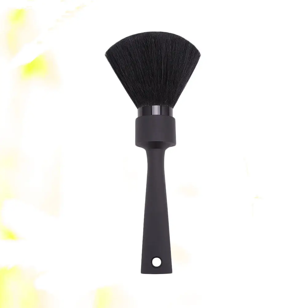 Soft Bristle Hair Cleaning Brush Professional Wooden Handle Neck Duster Brush Barber Salon Hair Sweep Fiber Hairbrush