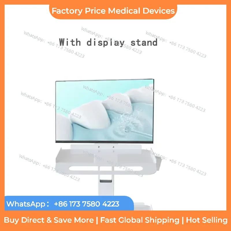 2026 Electric CE Certified Scanner Cart with Intraoral Scanner Tool Holder Bracket Tray for Clinic Use fastshipping