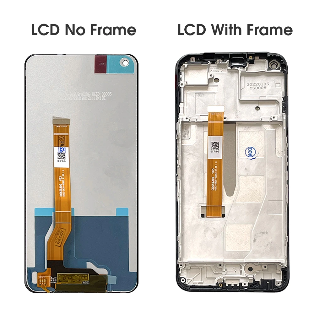 6.6\'\' For OPPO Realme 9 Pro LCD Display Screen Touch Digitizer With Frame Assembly For Realme9 Pro RMX3471 RMX3472 LCD