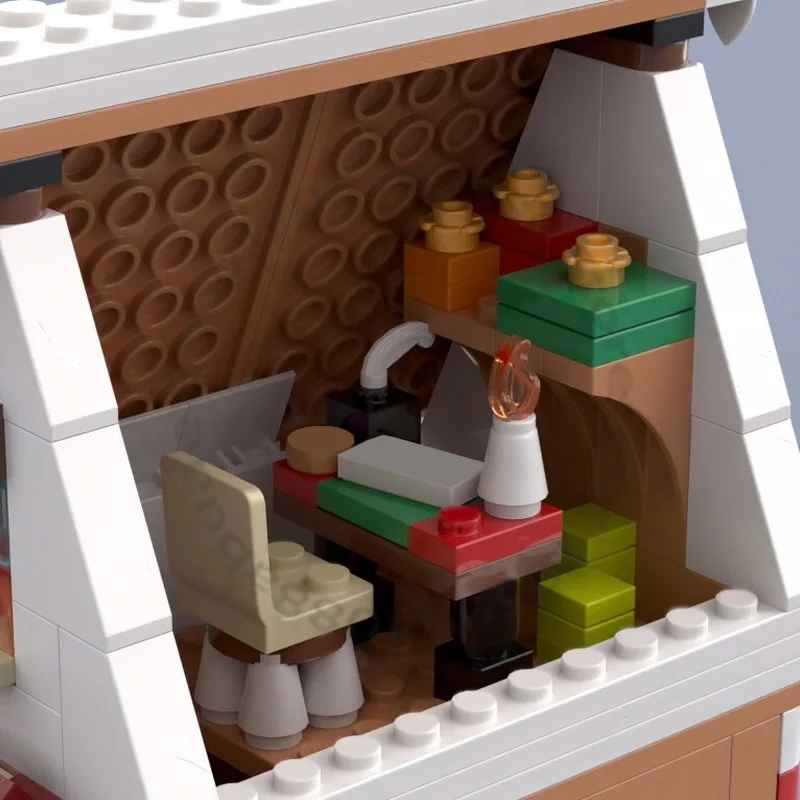 1003 PCS MOC Customize 40809 Christmas Gingerbread House Winter Village Alternate Build Model Building Block Assembly Toys Gifts