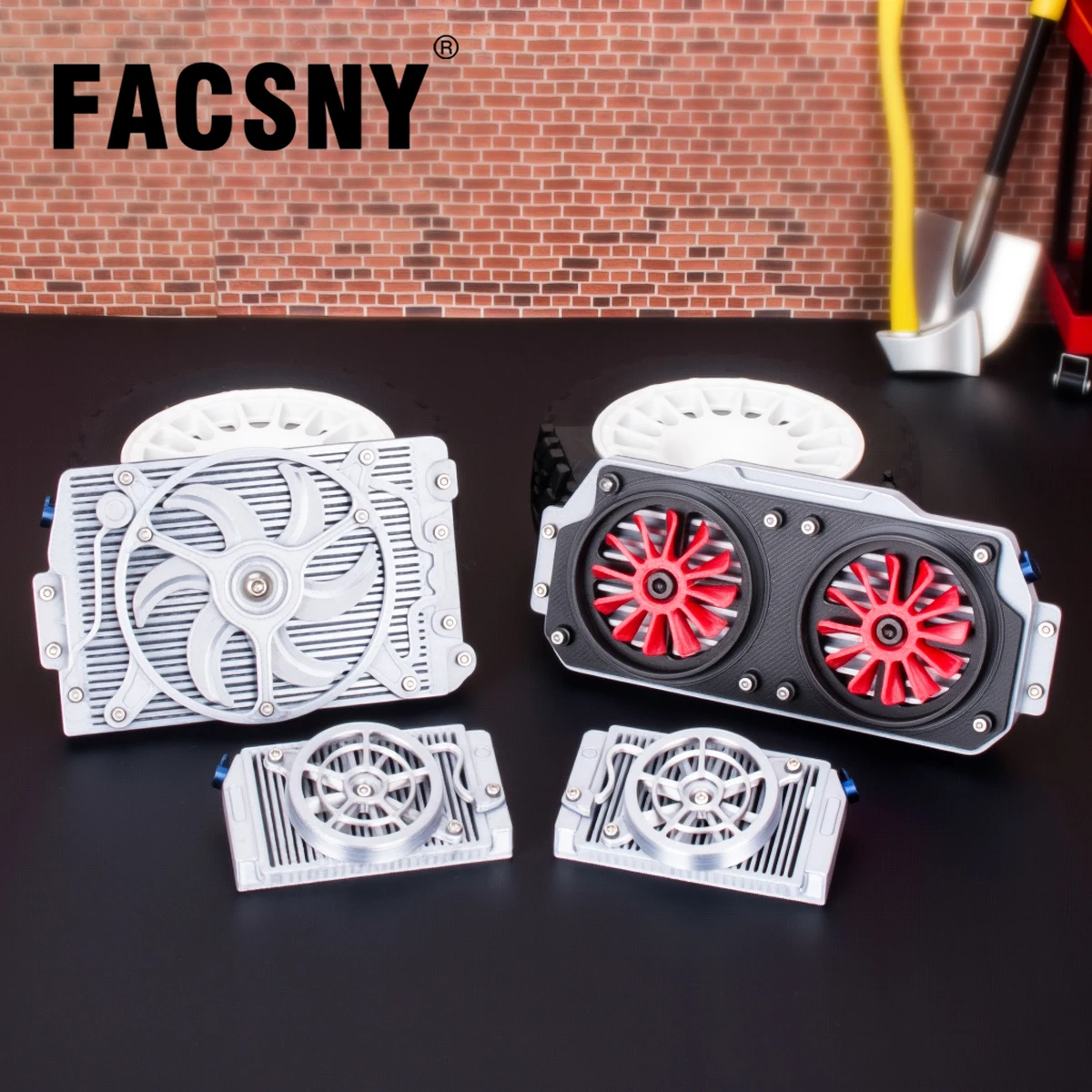 Lightweight Nylon Simulation Heat Dissipation Fan Decorations for 1/8 1/10 RC Crawler TRX4 TRX6 SCX10 Upgrade Parts