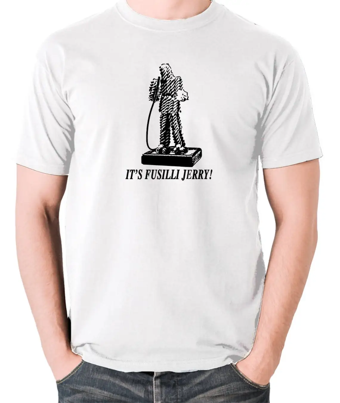 

It's Fusilli Jerry T Shirt Cool Classic Vintage TV Show Comedy Tee Men's TShirt Birthday Christmas Fathers Day