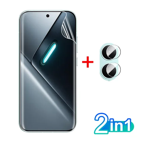 Мягкая гидрогелевая пленка 2 в 1 для Xiaomi Poco X8 Pro Max/X8 Pro/X7 Pro/X7, защитная пленка для экрана и объектива с полным клеевым покрытием ﻿ X 8ProMax X8Pro X7Pro X 7