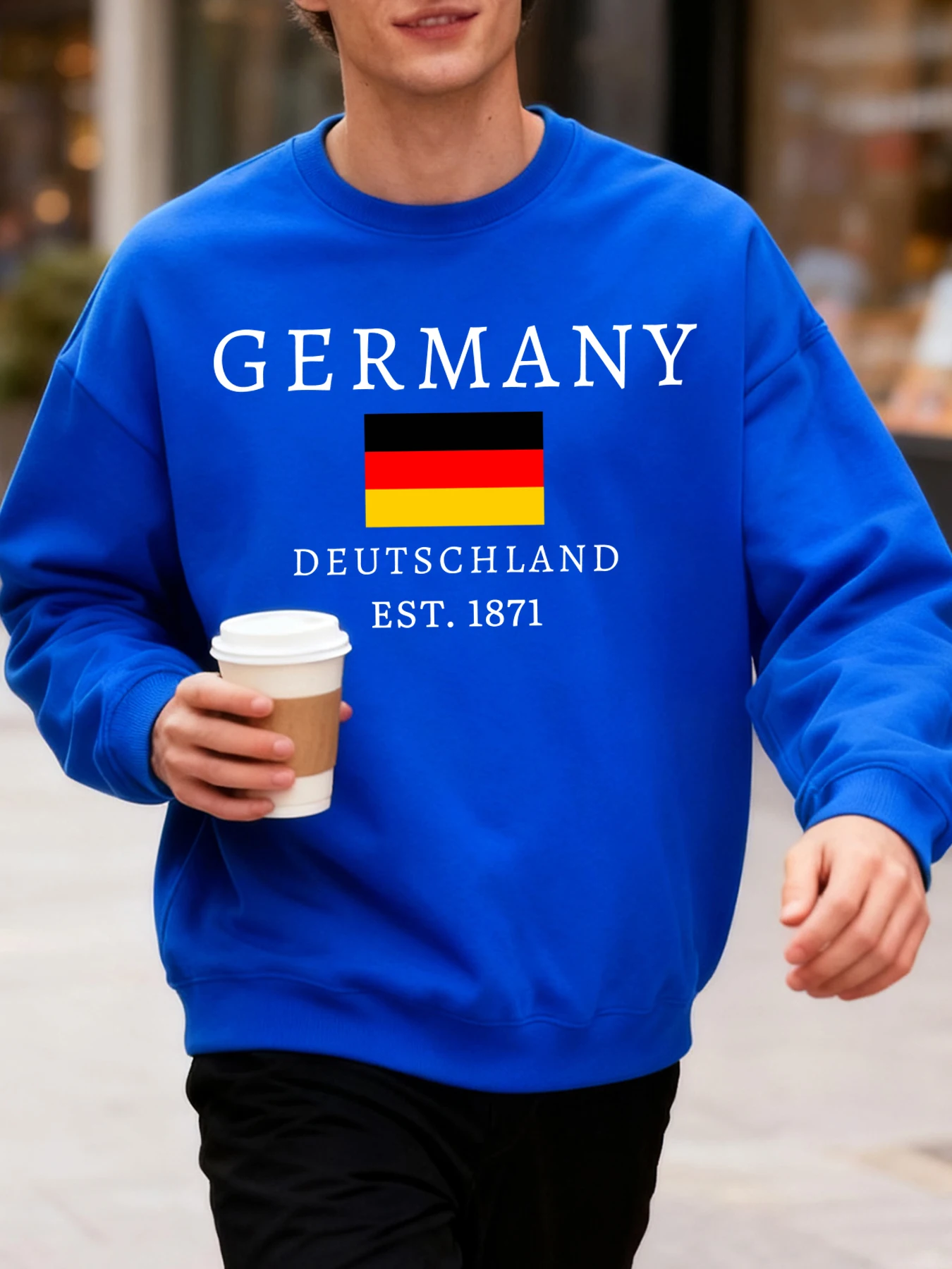 

Германия Deutschland Est 1891, осенняя мужская толстовка с принтом, повседневная спортивная одежда больших размеров, модные пуловеры в стиле хип-хоп, одежда