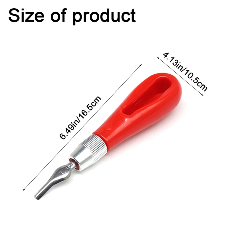 AC88 Linoleum Carving Tool Set 6 Pcs Cutter Heads ABS Handle Printmaking Stamp Carving Tools Kit for Beginner DIY Art Supplies