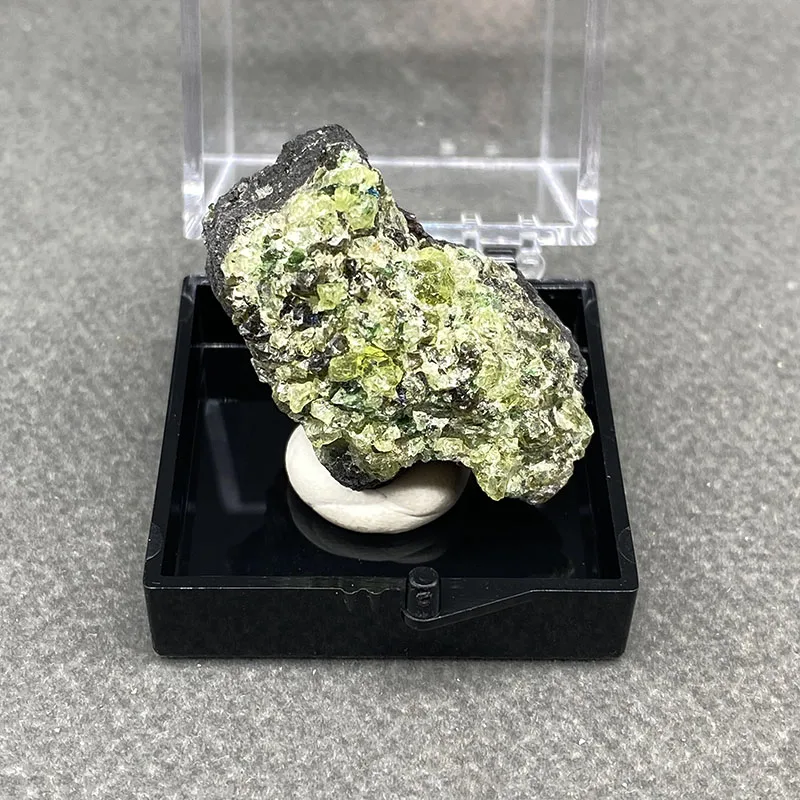 

100% натуральные украшения с перидотом, нитки из хрустальных бусин, украшения для дома, образцы минералов + размер коробки: 35*35*35 мм