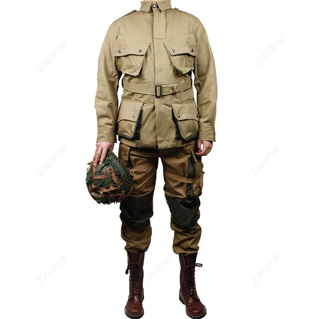 第二次世界大戦WW2米軍M42制服101空軍空挺部隊部隊スーツ、戦術的な屋外ジャケット & パンツなし靴なしヘルメット - AliExpress 18