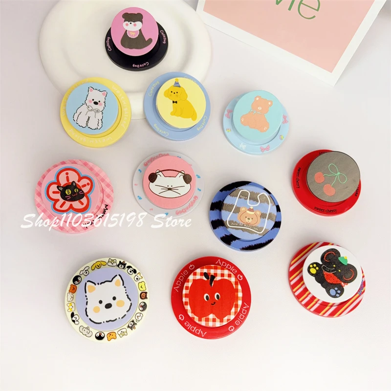 

Korea Cute Cartoon Puppy Cat For Magsafe Magnetic Phone Griptok Phone Holder Stand Universal Phone Ring Grip Tok For iPhone 15