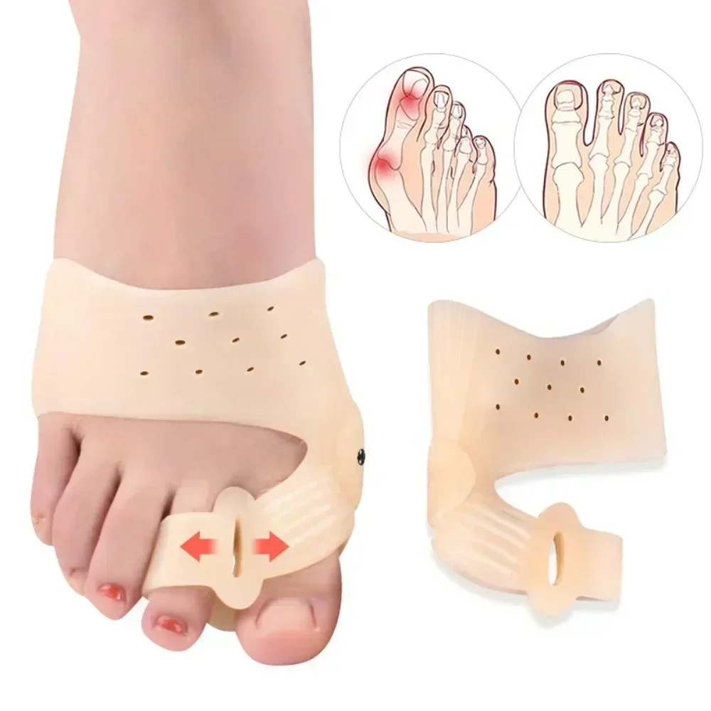 Hallux Valgus Orthotic Device Bunion Corrector Big Toe Separator Foot Pads Cushion Heel Protector Insoles Feet Straightener