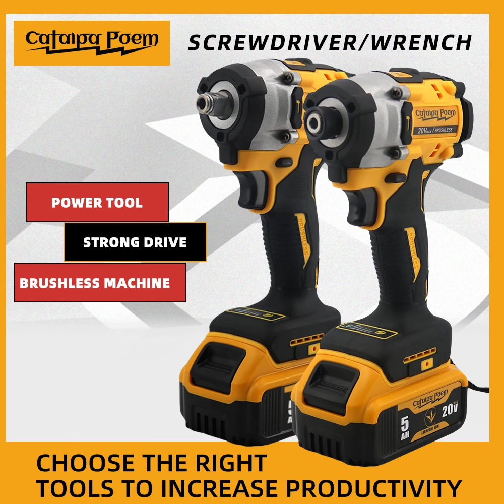 Catalap poem efficient work 3800rpm high torque DCF860 2500rpm strong wrench DCF921 stepless speed power tool in style of dewalt