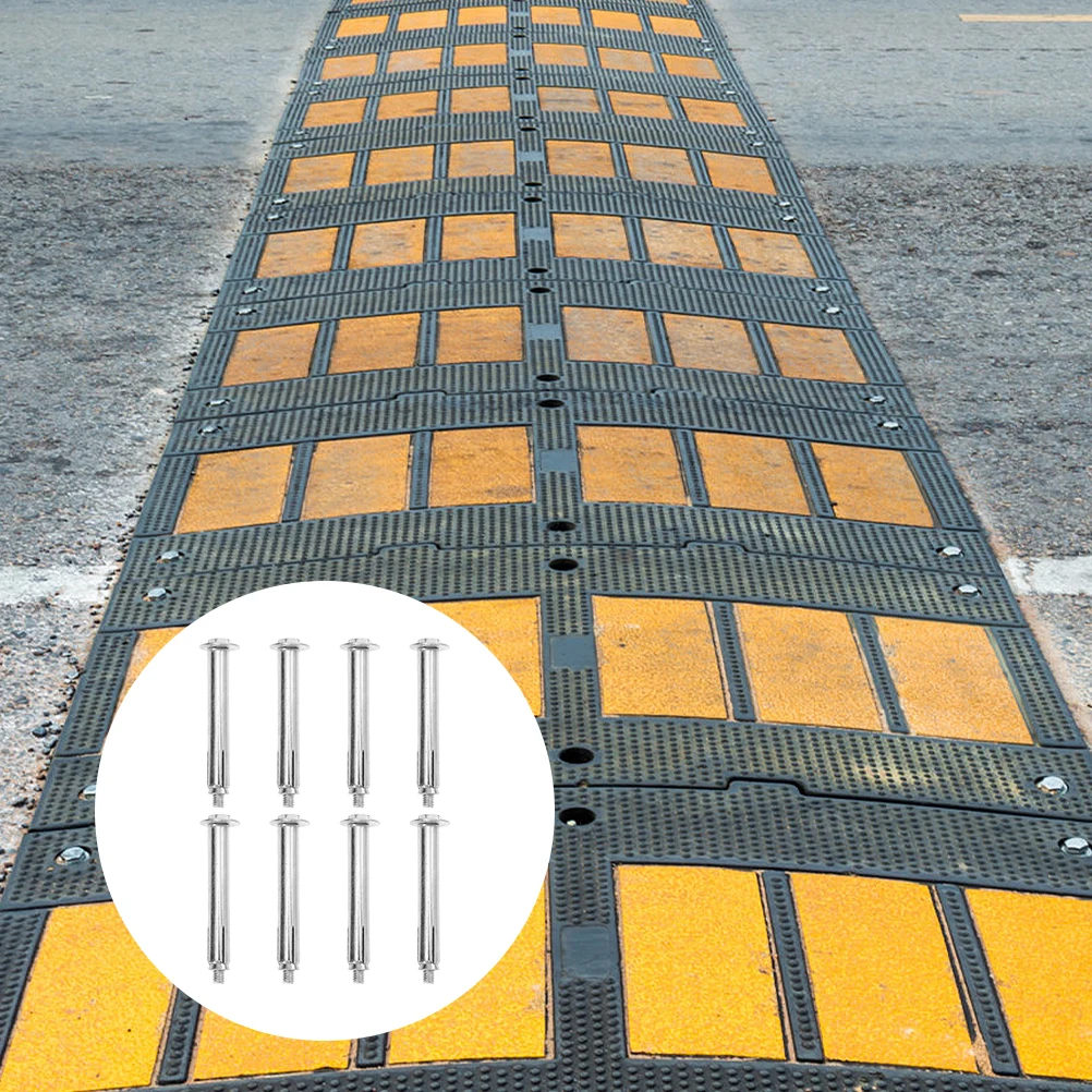 

8pcs Warning Column Accessories Iron Expansion Concrete Brick Anchor Asphalt Climbing Bumps Garage Parking Assist