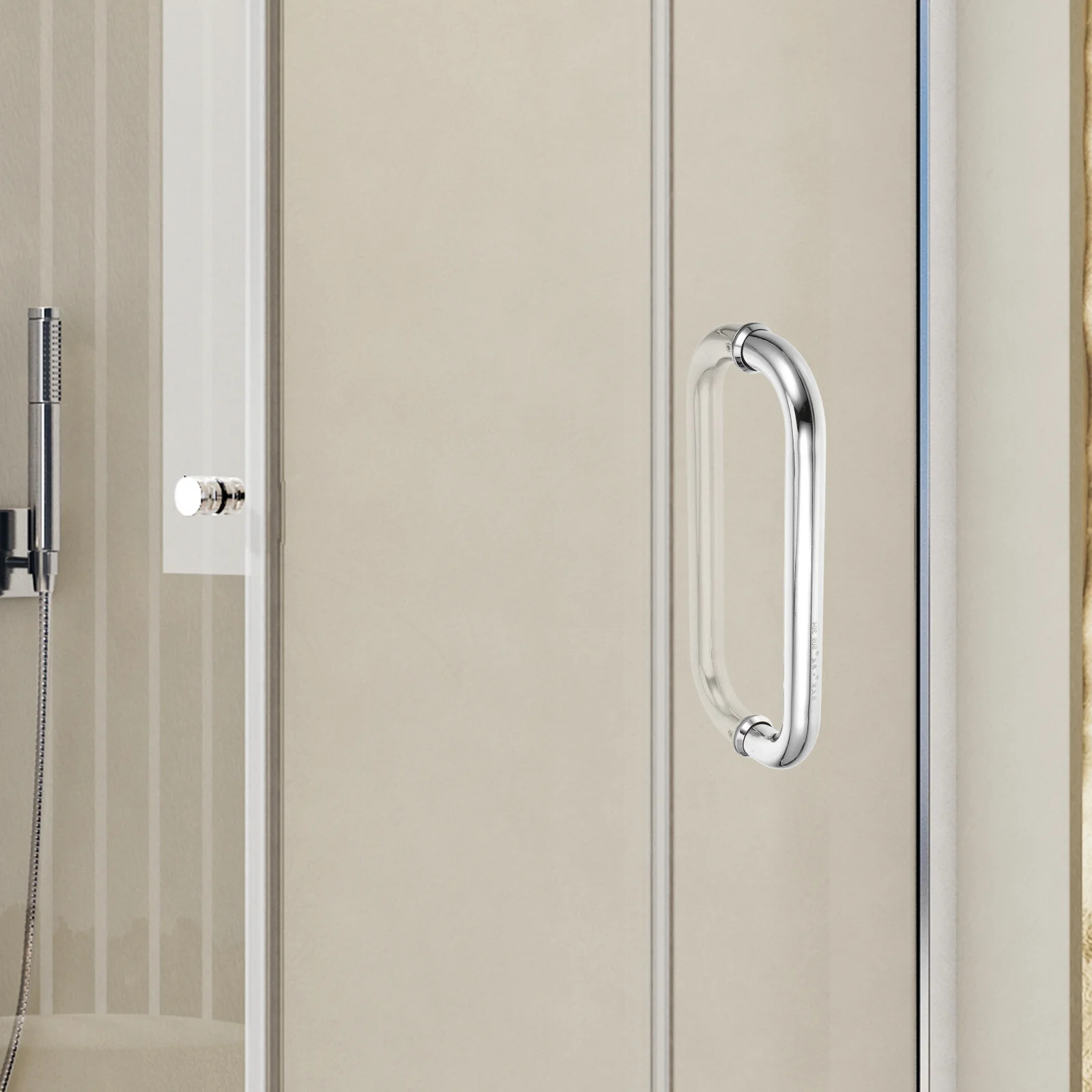 

Stainless Steel L-Shape Door Handle Polished For Glass Shower Sliding Door Bathroom Cabinet Barn Gate Hardware Pull