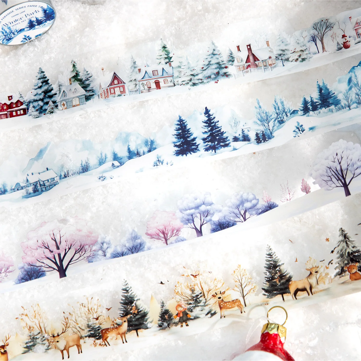 1pcs/1lot Decorative Adhesive tapes Winterland Scrapbooking DIY Paper Scrapbooking Stickers