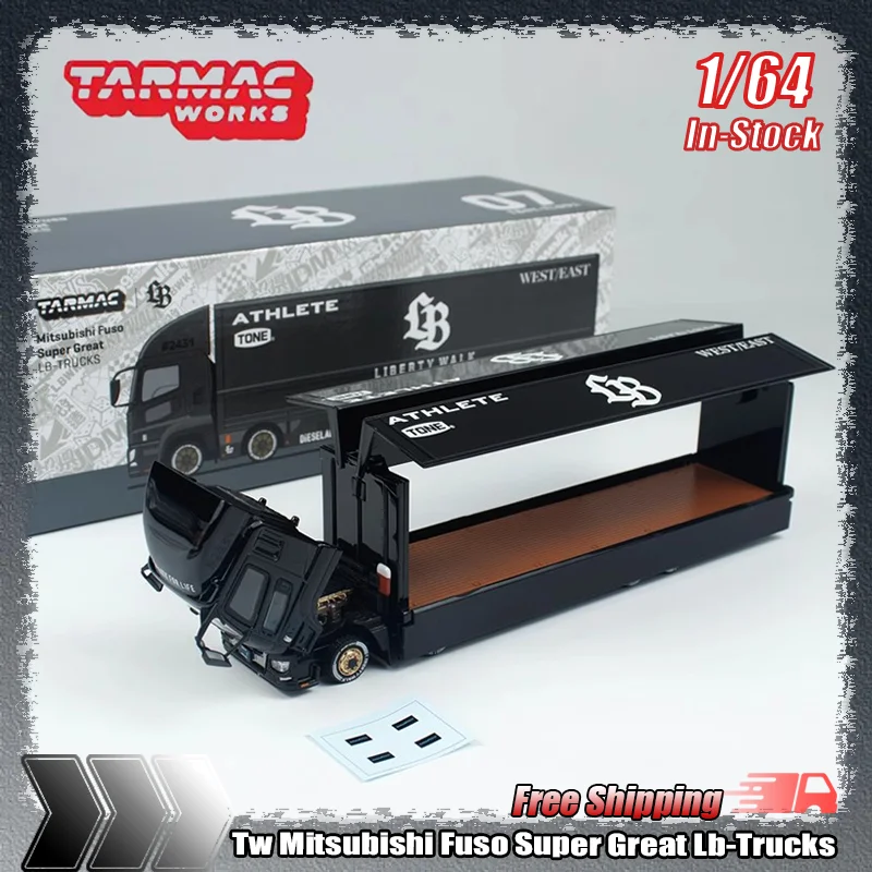 

Tw Mitsubishi Fuso Super Great Lb-Trucks масштаб 1:64, литая под давлением модель автомобиля из сплава, имитация индивидуальной коллекционной игрушки, подарочный орнамент