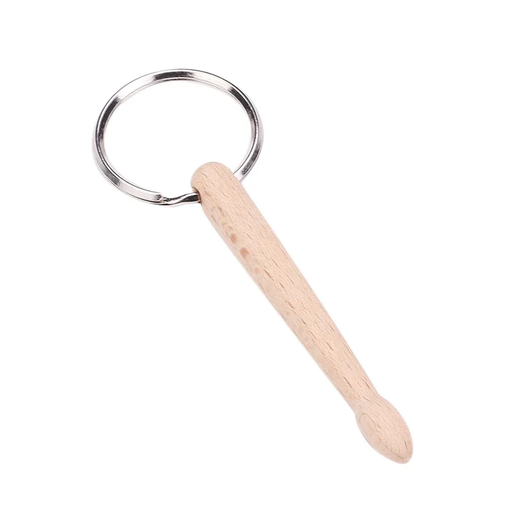 

1Pc Mini Drum Sticks Keychain Wood Drumsticks Key Ring Chain Keyfob Percussion Gift Drum Stick Key Chain Hanging Accessories