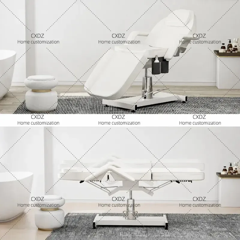 Adjustable Semi Reclining Beauty Bed for SPA Physiotherapy Foot Therapy and Ear Cleaning Shop Direct Sale