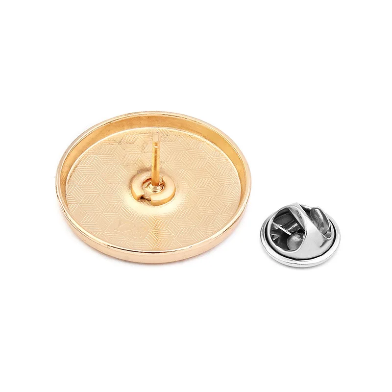 Gold Silver Black Color Round Alloy Buttons Adjustable Badge Anti-exposure Snap Buttons for Jacket Windbreaker Fastener Sewing