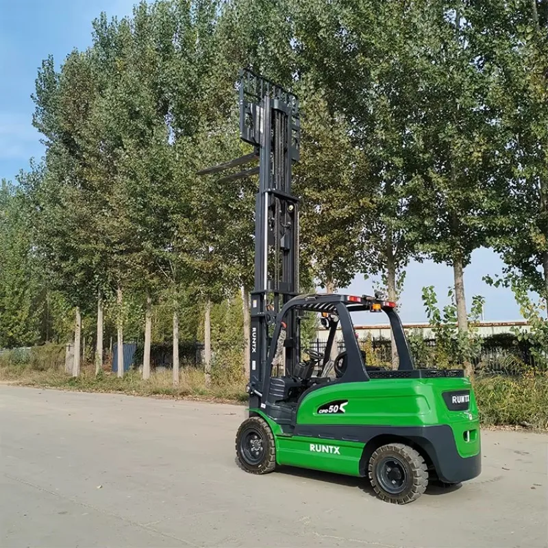 Runtx 5 Ton Electric Forklift From Chinese Factory with Standard and Optional Attachments Lead-acid or Lithium Battery Optional