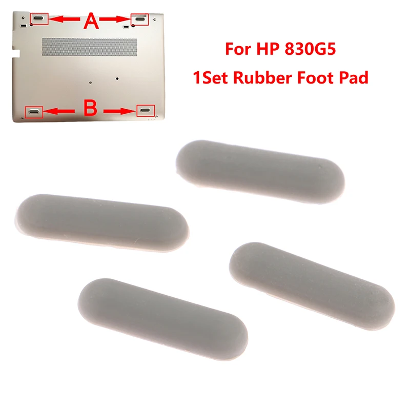 Almofada de borracha do portátil para HP 830 G5, Anti Slip Pad, Substituição da tampa da base inferior, 1 conjunto