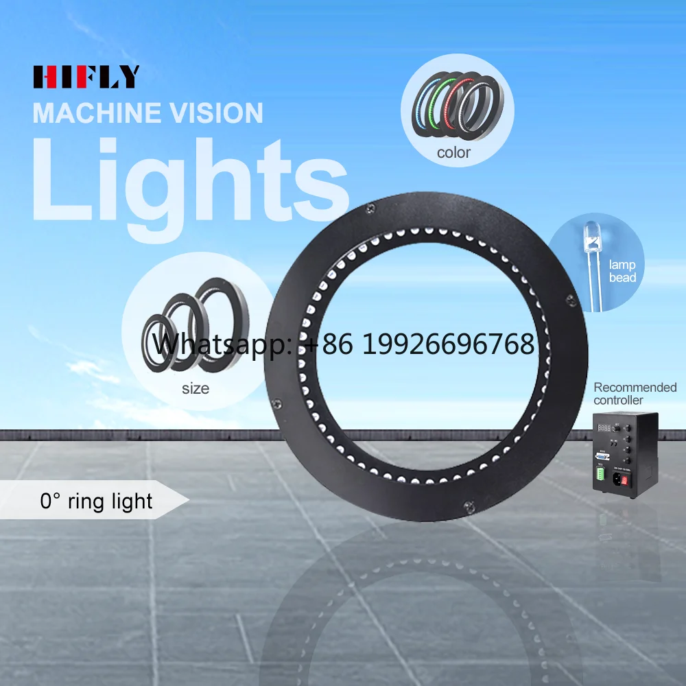 150x115mm Low Angle 0 Diameter Ring Light LED  Vision Light Source