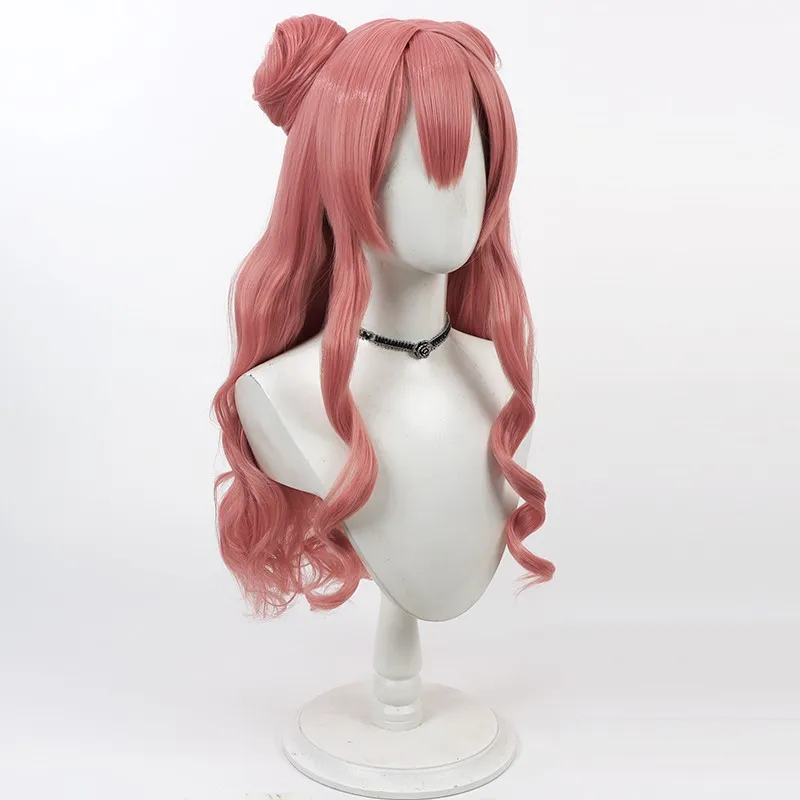 أنيمي خمسة صناديق من موموي ايري كوس شعر مستعار تأثيري هالوين كرنفال الدعائم الطرف الشعر الاصطناعية ألياف مقاومة للحرارة + غطاء شعر مستعار