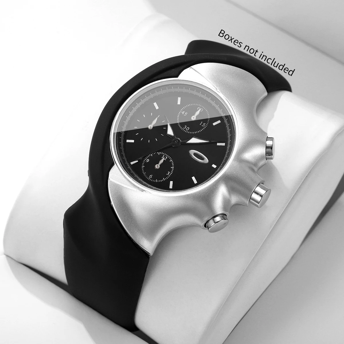 Unique Design Big Dial Men Sports Watches Casual Silicone Strap Quartz Wristwatch Male Clock Relogio Masculino（Without Box）