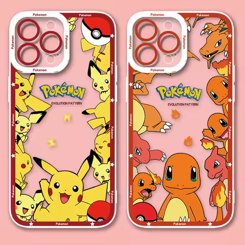Cartoon P-Pokemon Case For Samsung Galaxy S24 S23 S22 Ultra S21 S20 FE Note 20 10 Plus A15 A25 A35 A55 Soft Silicone Back Cover