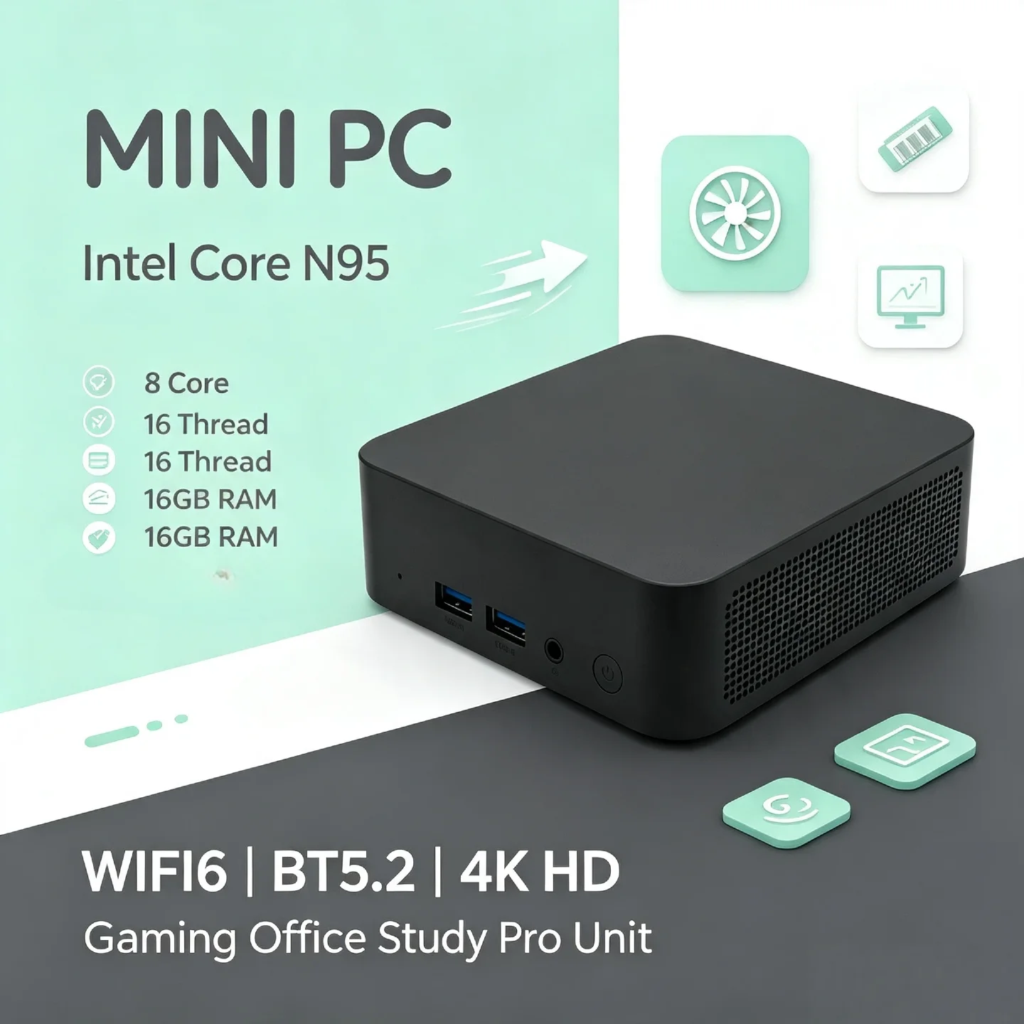 インテル-core-n95-i9-10980hk-2026-ミニpc-2tb-ssd-ポケットコンピューター-60hz-4k-wifi6-bt52-高性能プロユニット