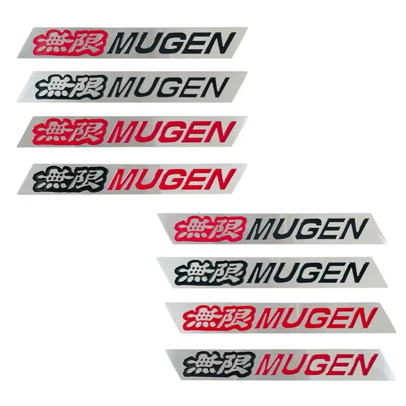 3D Aluminum Alloy Mugen Logo Rear Trunk Fender Emblem Badge Car Sticker Decals For Honda Civic Type R Accord Integra CRV Fit