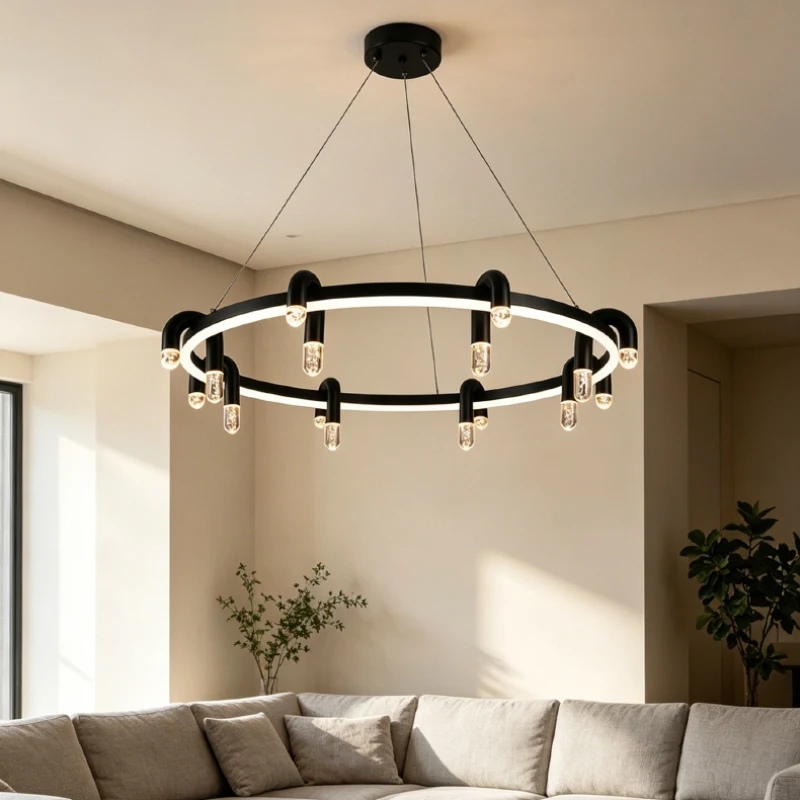 Italian-style Living Room Pendant Light Nordic Creative Art Lighting Bar Counters Bedroom Hotel Restaurant Private Dining Room
