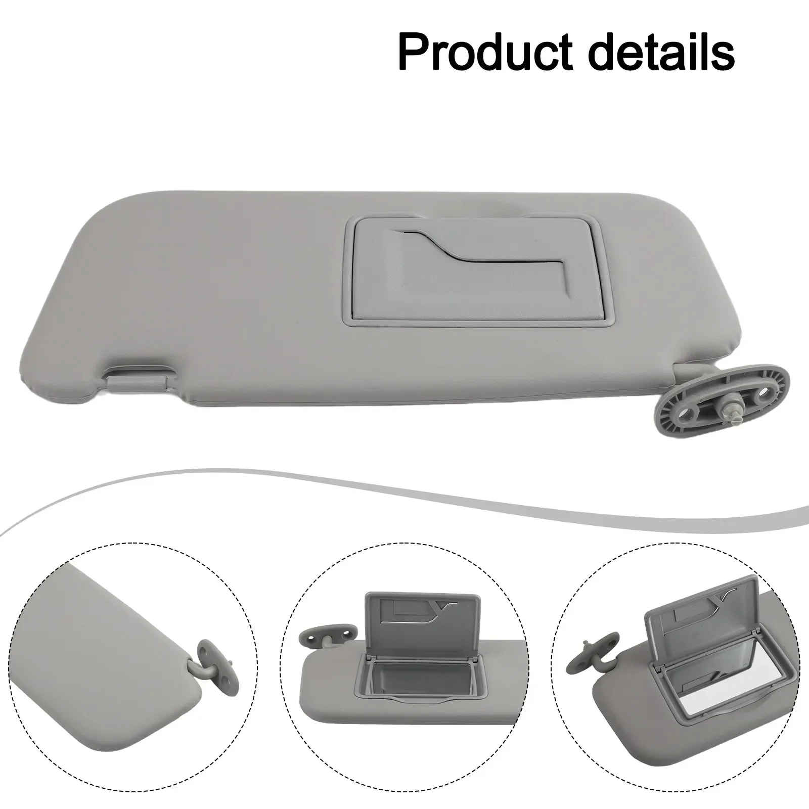 

Автомобильный аксессуар: серый солнцезащитный козырек для автомобиля, новое состояние, высокая надежность, идеальное соответствие, отличные характеристики устойчивости.