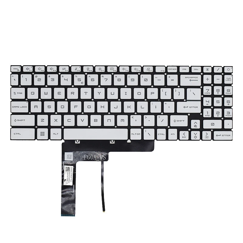 LL+ Keyboard For MSI Sword 15-A11U A11UC A11UD A11UE A11UG A11SC English US Backlit