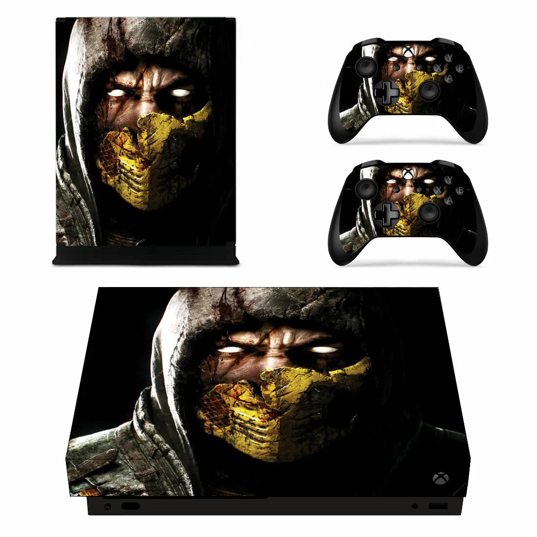 Наклейка Mortal Kombat Skin, наклейка для консоли Xbox One X и 2 геймпада