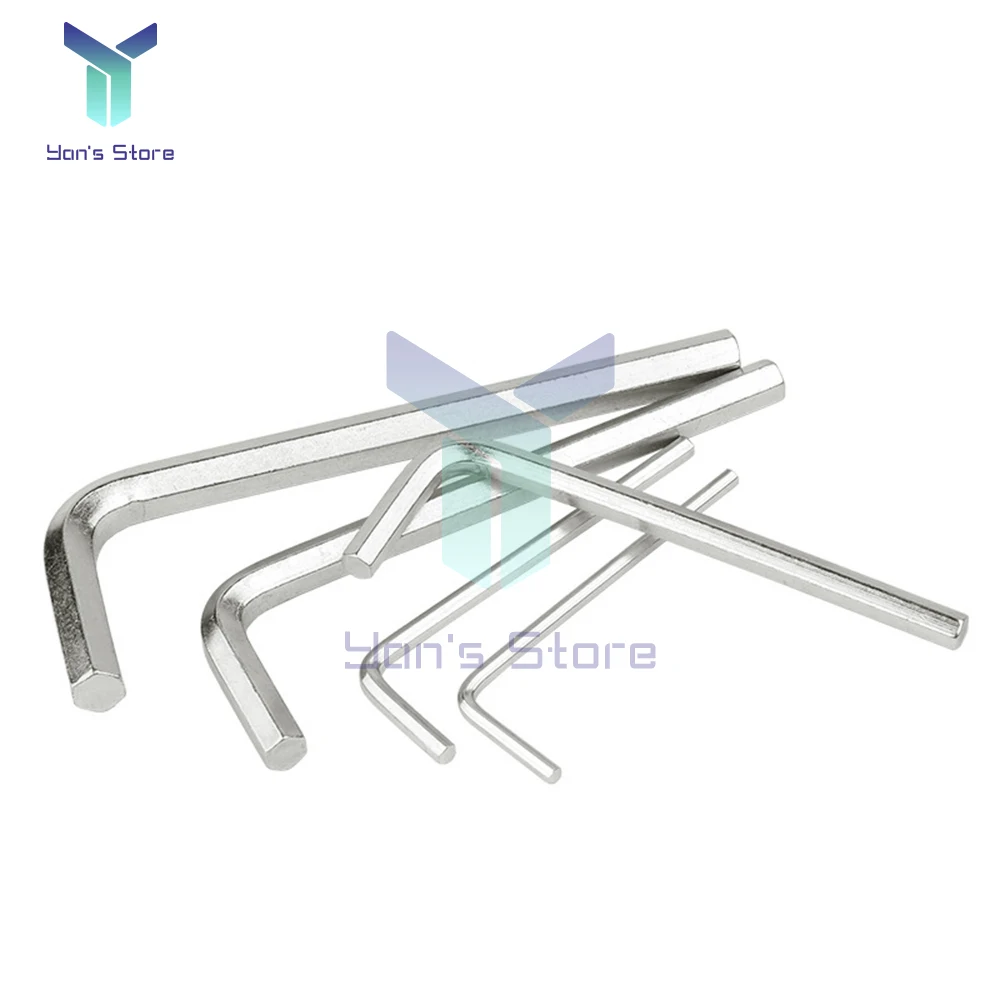 7Pcs Hexagon Allen Key Wrench Tools Set 0.7/0.9/1.3/1.5/2/2.5/3mm Wrench Bicycle Repair Tools Hand Repair Tools 0.7MM-3MM