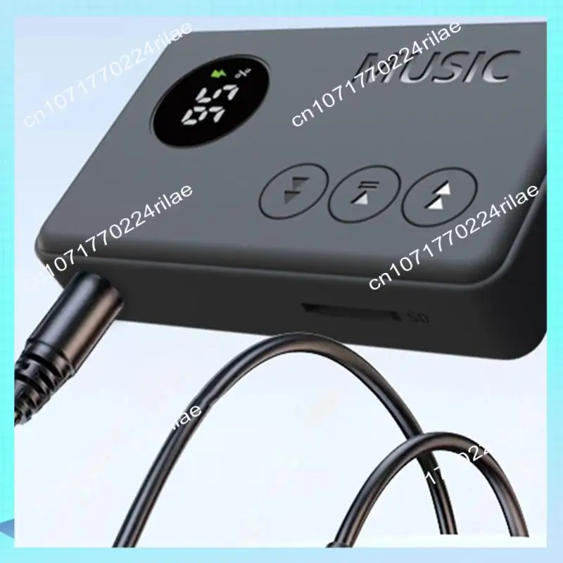 A17Z Car Audio Bluetooth 5.3 Adapter, 2-In-1 Transmitter Receiver With LED Display, Wireless Aux Connection