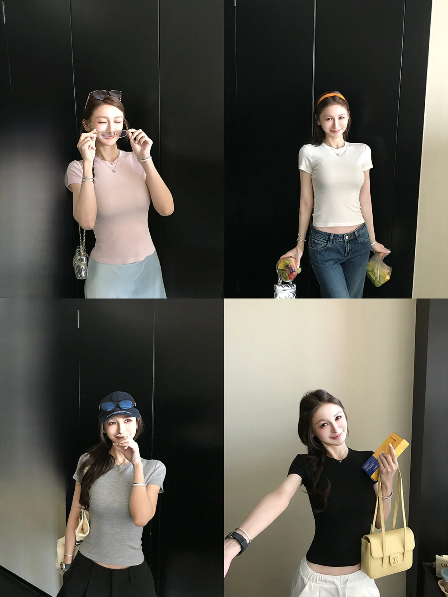 

Футболка Skk Store Silken Slim Fit с коротким рукавом из шелка и лиоцелла, эластичный топ в стиле Кардашьян для женщин, дышащий, комфортный, летний