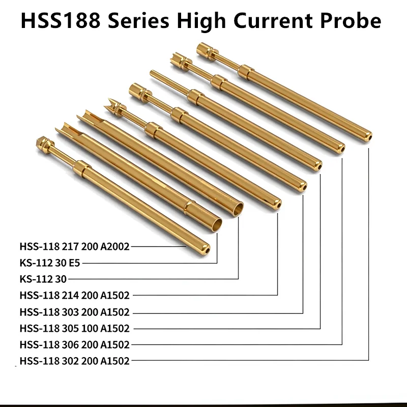INGUN HSS-118 306 250 A1502 High Current Spring Test Probe Outer Diameter 1.65mm 16A ICT FCT Test