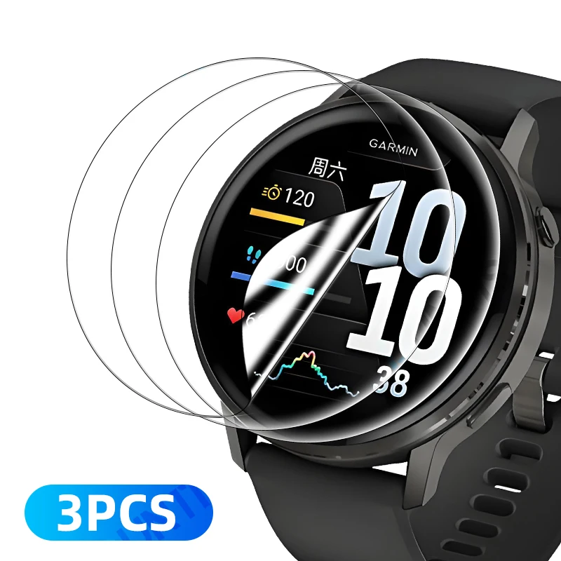 Displayschutzfolie für Garmin Venu 4 45 mm 41 mm, kratzfeste Hydrogelfolie, HD-klare, vollständige Abdeckung, weiche Schutzfolie, Zubehör