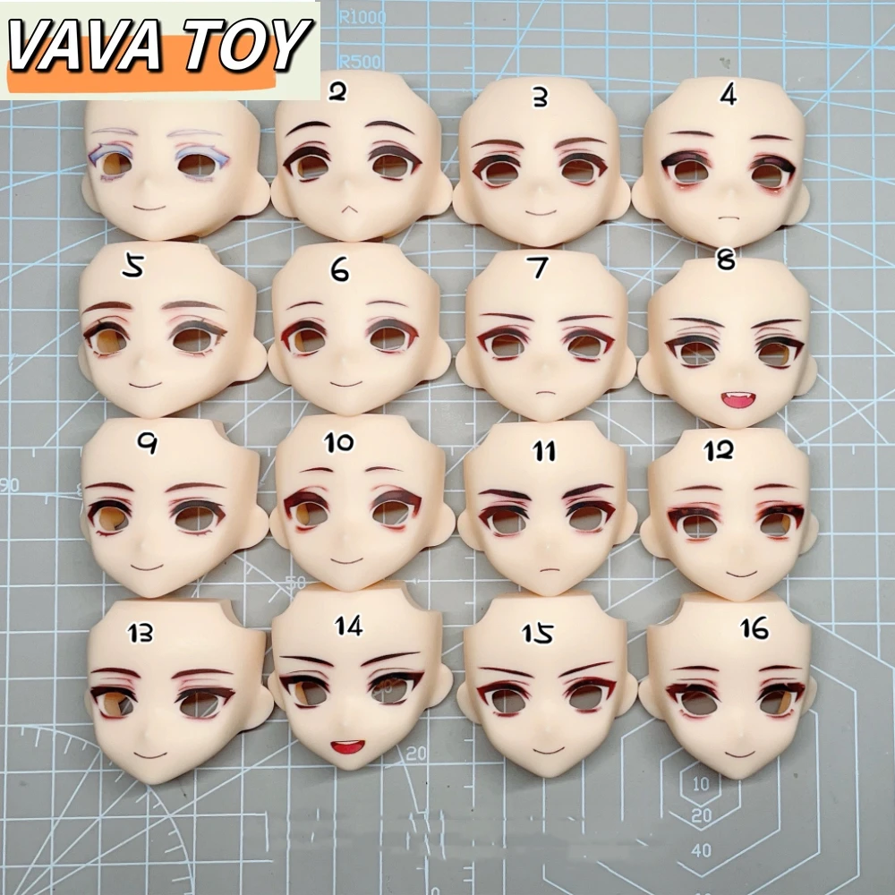 

Anime Game Ob22 Face Open Eyes Cosplay Suitable For 10mm 12mm Eyes Handmade Water Sticker Faceplates Accessories Free Shipping