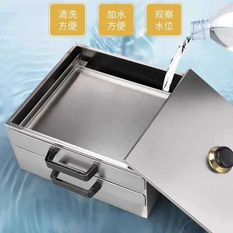 Rice roll machine small household 304 stainless steel steam oven rice roll support drawer type household cold skin machine