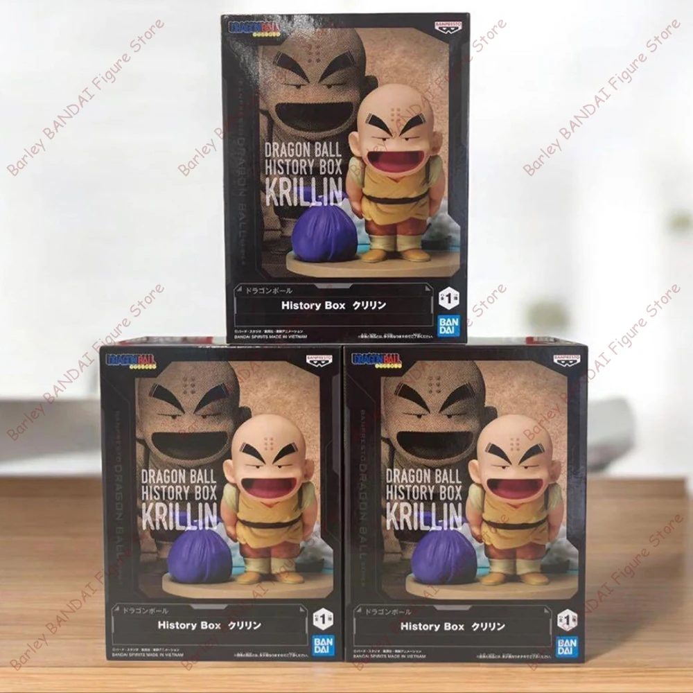 

Original BANDAI BANPRESTO Dragon Ball History Box Krillin Anime Figure Action Figurine Boxed Model Toys Holiday Gifts For Kids