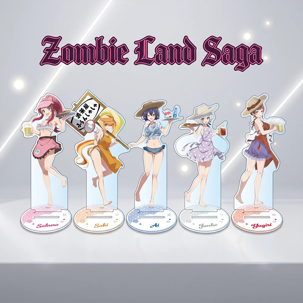 Zombie Land Saga Sakura Saki Summer Beach Hut Ver 10&15CM Acrylic Stand Keychain 2026 New Anime Stand Tabletop Display