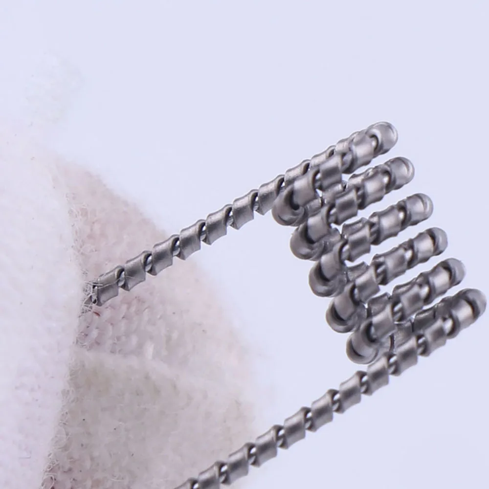 XFKM 50/100pcs Fused Alien Clapton 3.0 Aperture Prebuilt Coils Premade Mix Twisted Master Resistance MTL RTA Heating Wire