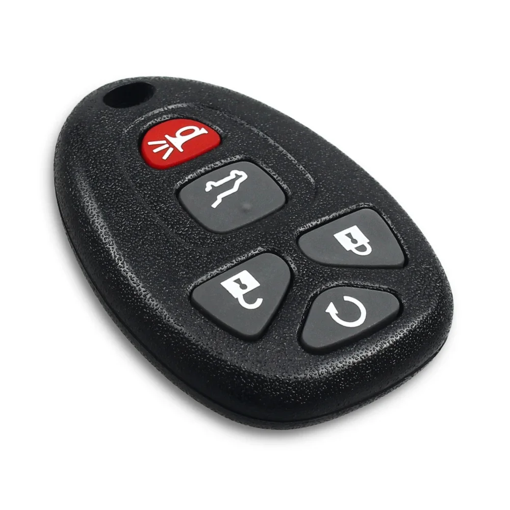 KEYYOU 5PCS Replacement Remote Car Entry Key Shell Case For Buick For Chevrolet GMC 5 Buttons