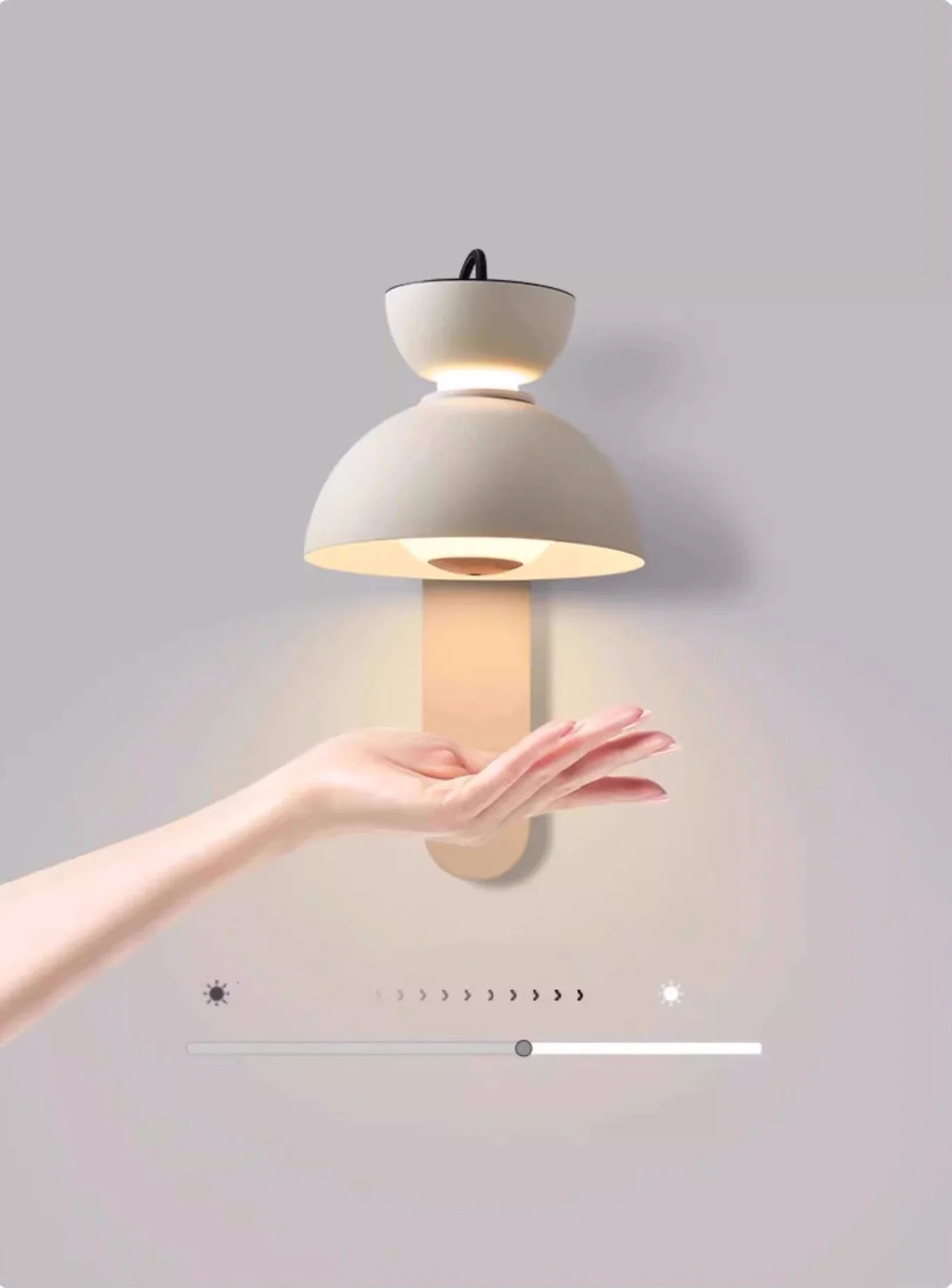 Nordic Bedside Hand Scan Sensor Wall Scones Minimalism Metal