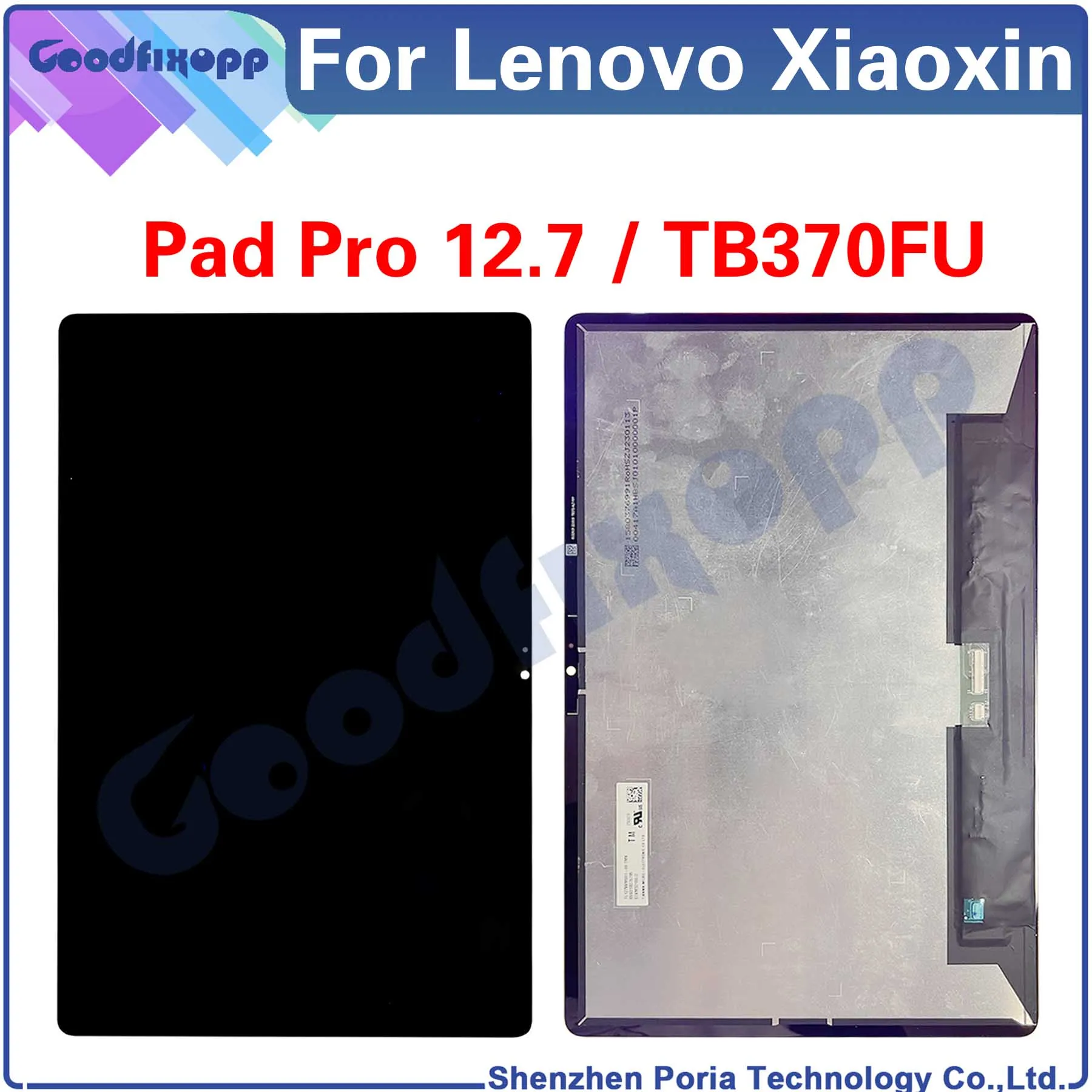 

For Lenovo Xiaoxin Pad Pro 12.7 TB370 TB370FU TB-370FU LCD Display Touch Screen Digitizer Assembly Repair Parts Replacement