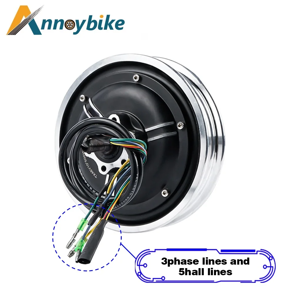 10 Inch 48V 500W 1000W Electric Bike Hub Motor Wheel Dis Brake Brushless Vacuum Tire Motor Replacement For KUGOO E-scooter